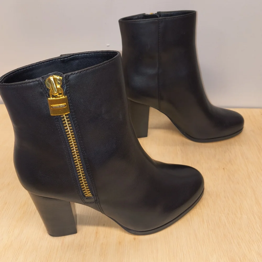 Michael Kors Black Heeled Boots - Picture 5 of 6